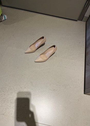 Bej Stiletto Topuklu Kadın Ayakkabı - Görsel 9