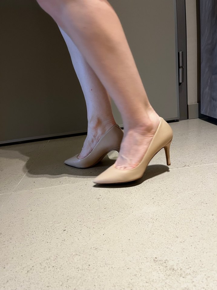 Bej Stiletto Topuklu Kadın Ayakkabı - Görsel 3