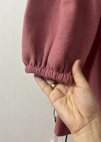 Pembe Uzun Kollu Salaş Kadın Tunik - Görsel 4