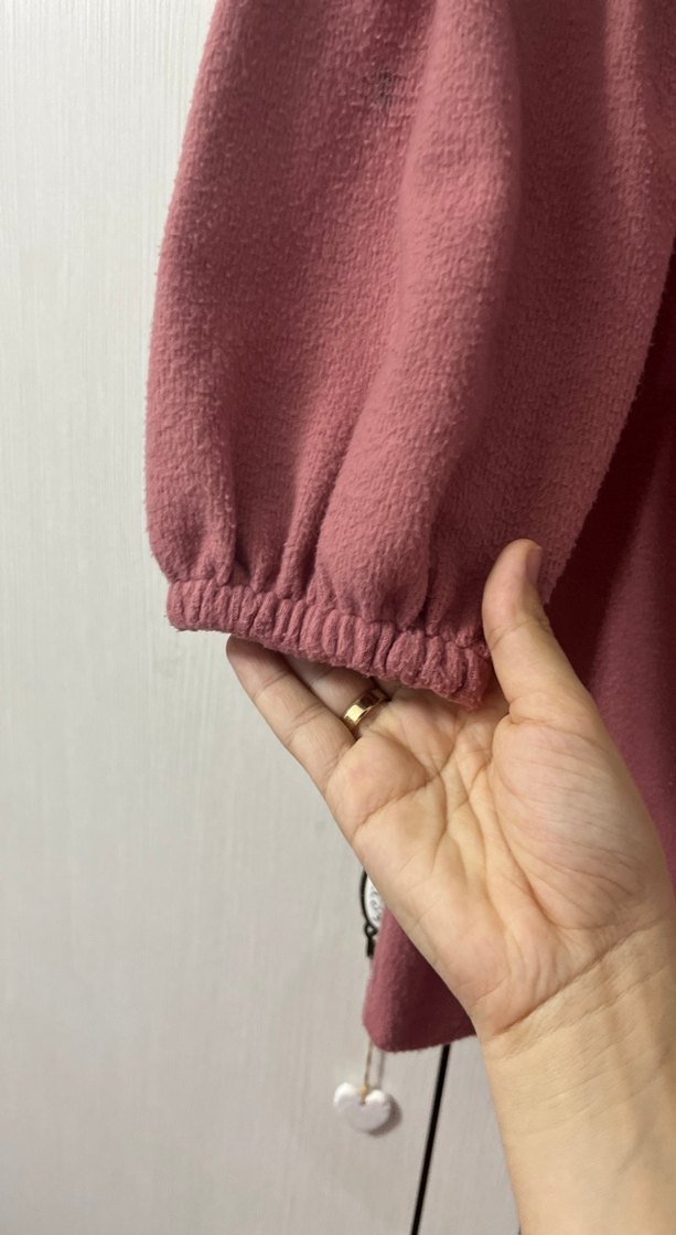 Pembe Uzun Kollu Salaş Kadın Tunik - Görsel 4