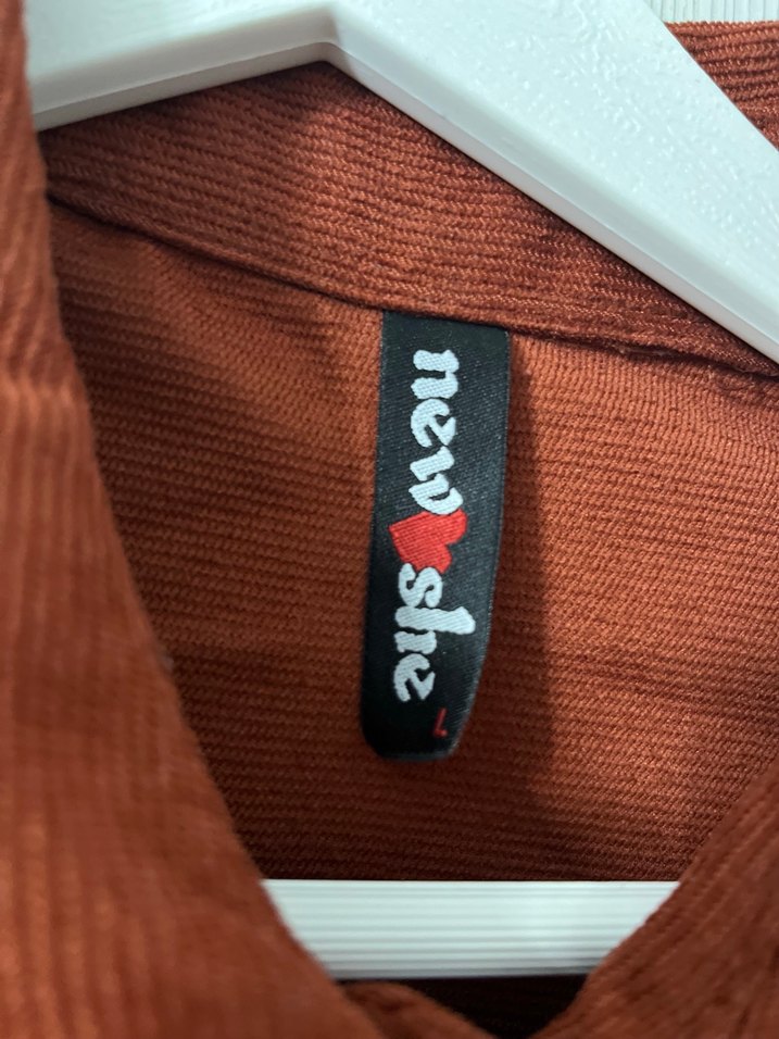 Kadın Kahverengi Keten Düğmeli Gömlek - Görsel 4