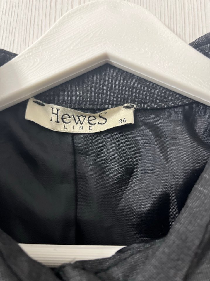 Siyah Uzun Keten Kadın Trençkot - Görsel 5