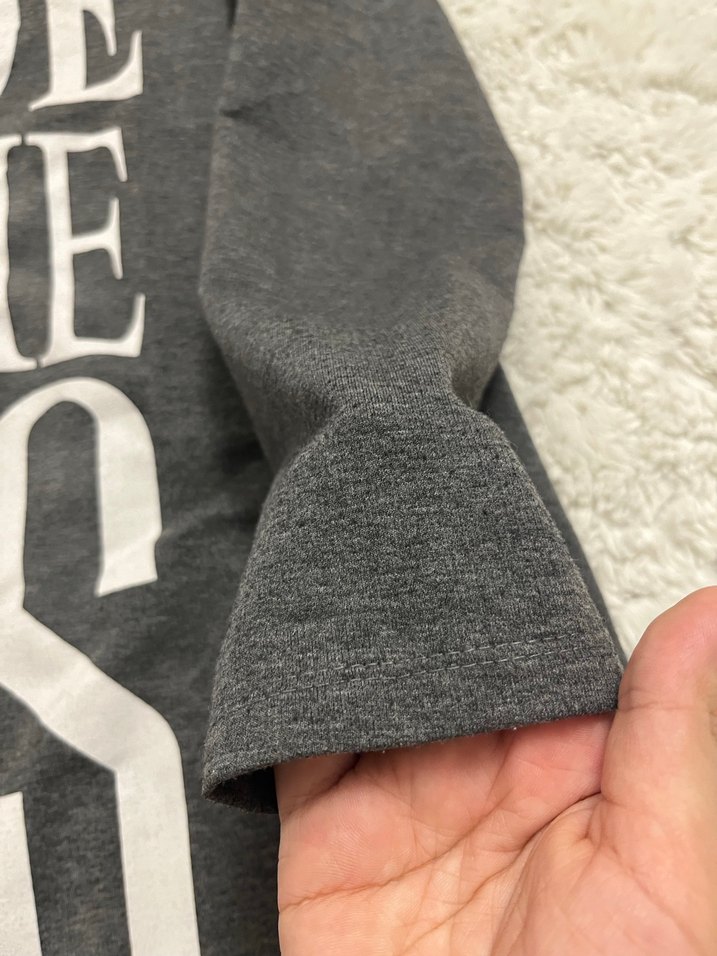 Gri Pamuklu Uzun Kollu sweat - Görsel 3