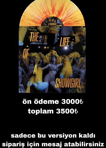 Taylor Swift - The Life of a Showgirl Limited Plak