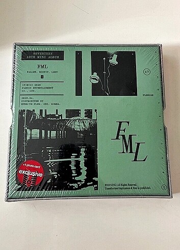 Seventeen - FML Target Albüm CD Fallen Misfit Lost 17