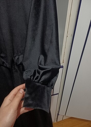 diğer Beden siyah Renk Kargo tesettür elbise