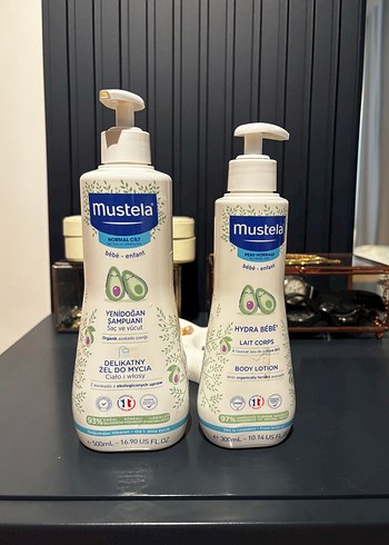 Mustela Yenidoğan Şampuanı ve Vücut Losyonu