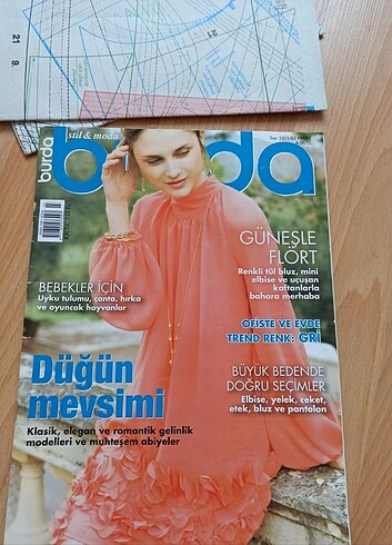 2 adet Burda dergisi kalıp 