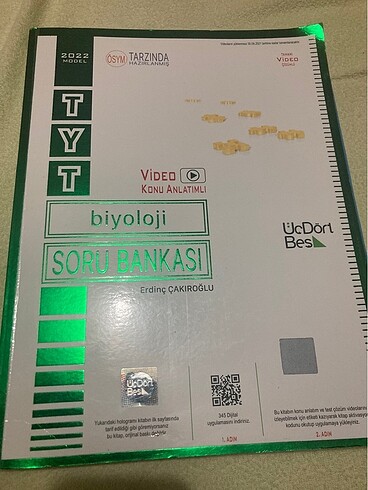Üç dört beş yayınları tyt biyoloji soru bankası