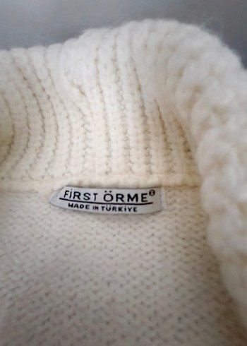 Beyaz Triko Hamile Hırka - Görsel 3