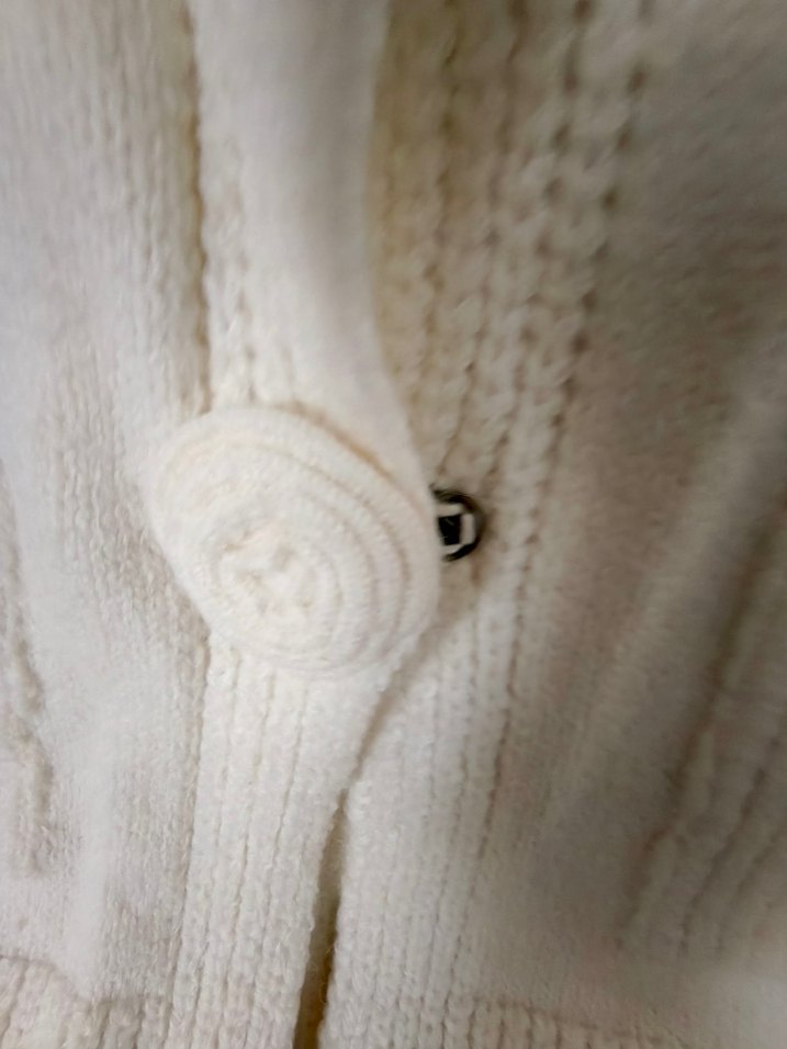 Beyaz Triko Hamile Hırka - Görsel 4