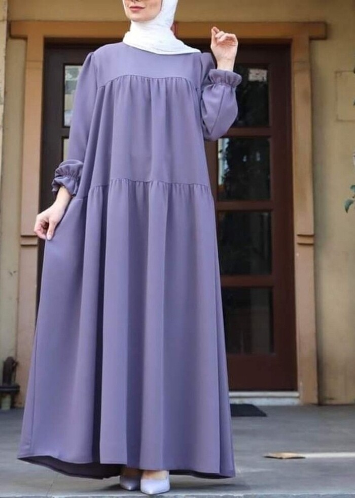 Tesettür elbise robalı elbise - Görsel 2