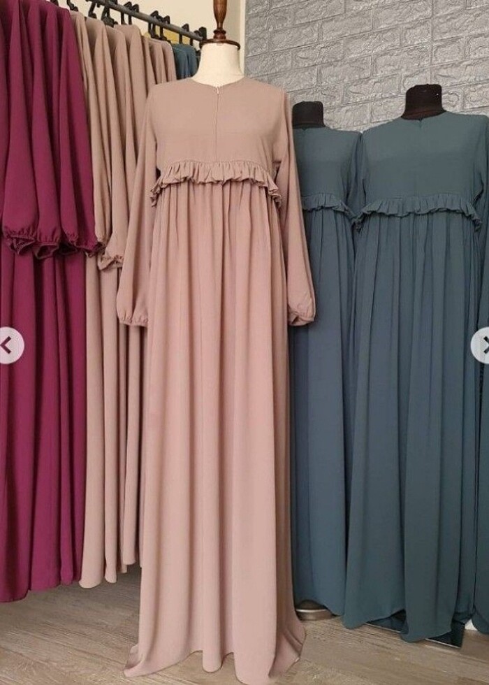 Tesettür elbise robalı elbise - Görsel 3