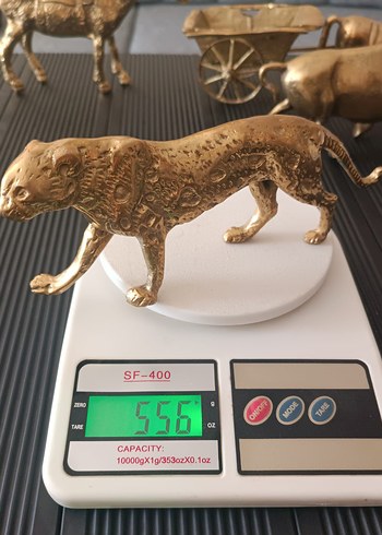 Beden altın Renk pirinç jaguar Parlak Altın Renkli Dekoratif Hayvan Figürleri
