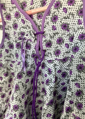 Kız Çocuk Mor Dantelli Bohem Elbise - Görsel 3