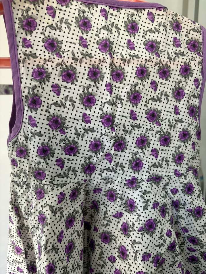 Kız Çocuk Mor Dantelli Bohem Elbise - Görsel 5