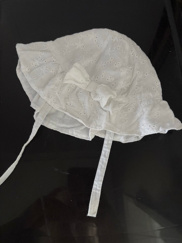 LCW Baby Beyaz Fiyonk Detaylı Kız Bebek Şapka - Görsel 2