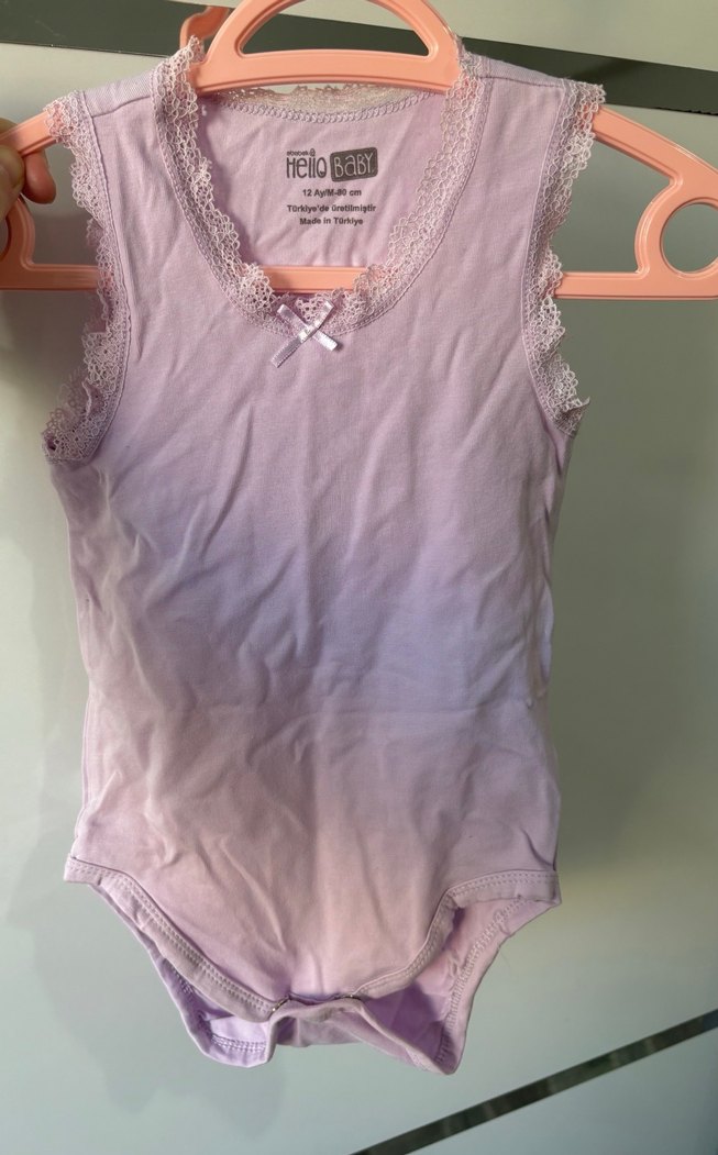 Dantelli lila zıbın - Görsel 2