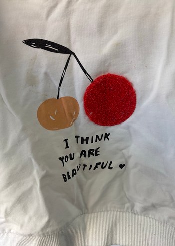 Boyner Beyaz Pamuklu Sweatshirt - Görsel 4