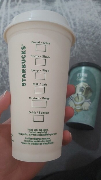 Starbucks Starbucks yeniden kullanilabilir bardak
