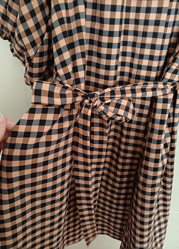 Cepli Balon kol elbise - Görsel 5