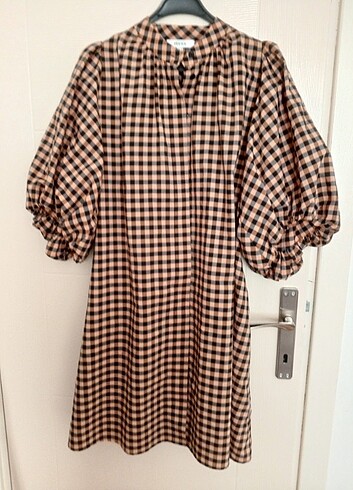 Cepli Balon kol elbise - Görsel 10