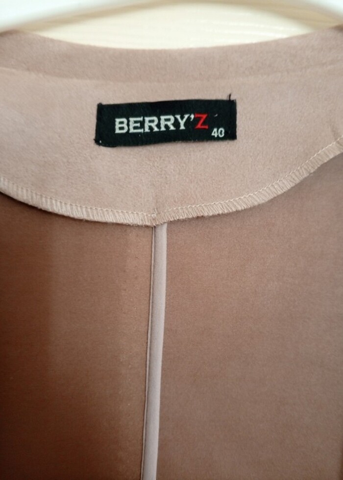 Asimetrik süet ceket - Görsel 3