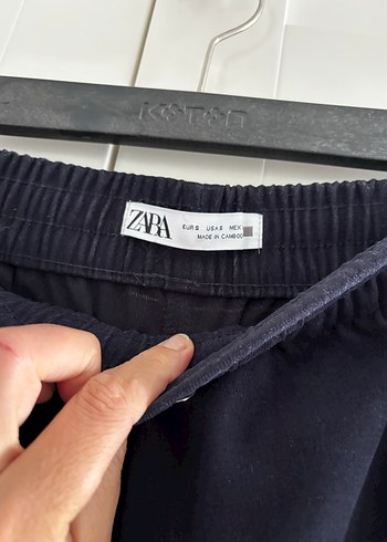 Zara Lacıvert bol paca pantolon