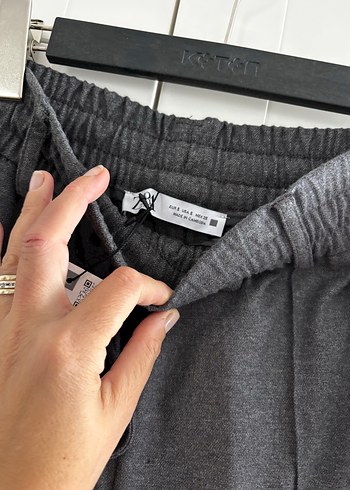Zara Gri Bol Kesim Kadın Pantolon