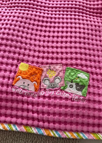 Nakışlı Pembe Çocuk pike - Görsel 2