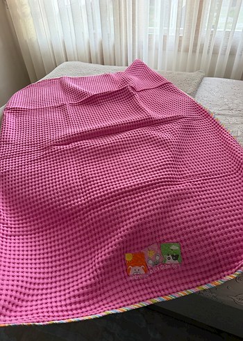 Nakışlı Pembe Çocuk pike - Görsel 3