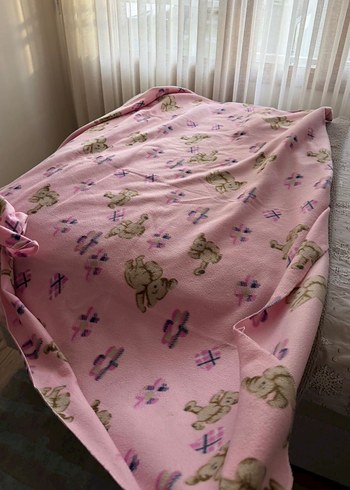 Pembe Desenli Çocuk Battaniyesi - Görsel 2