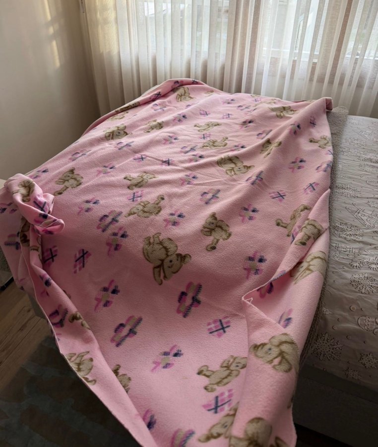 Pembe Desenli Çocuk Battaniyesi - Görsel 2