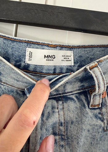 Gri Denim Midi Mini Etek - Görsel 2