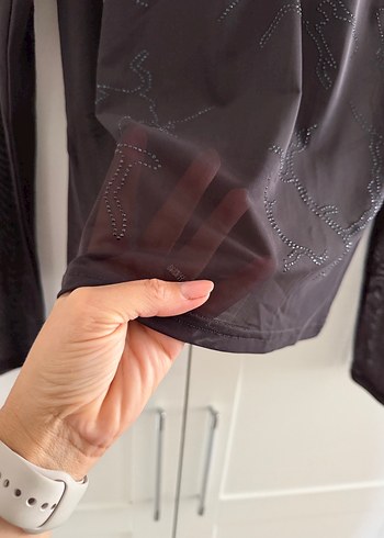 Uzun Kollu Siyah Gotik Bluz - Görsel 3