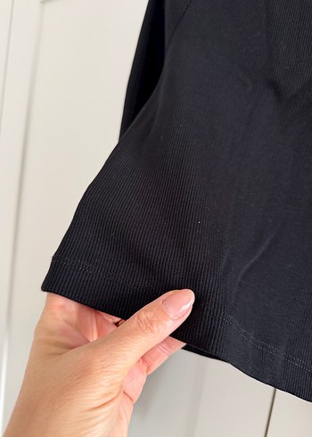 Siyah Uzun Kollu Kadın Bluz - Görsel 3