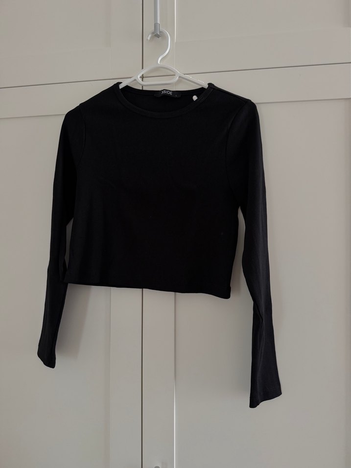 Siyah Uzun Kollu Kadın Bluz - Görsel 2