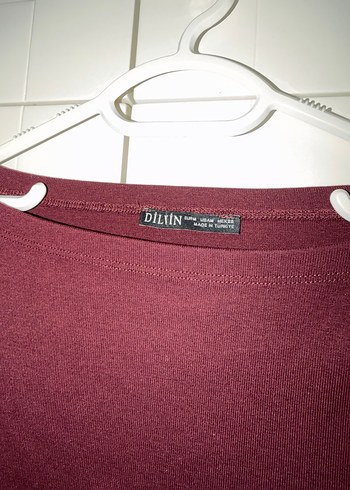 Bordo Uzun Kollu Kadın Bluz - Görsel 3