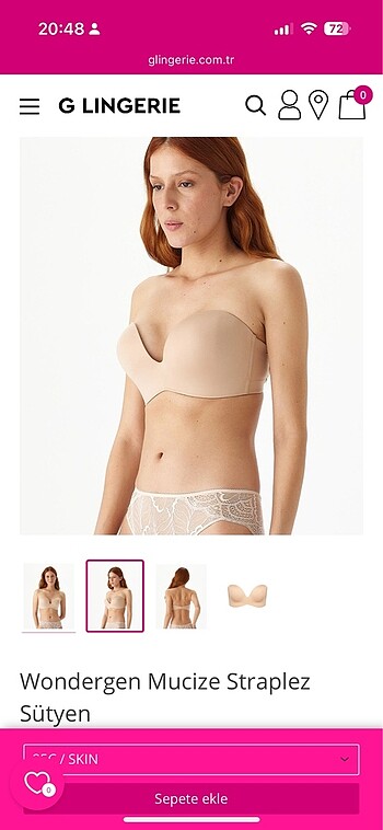 Victoria s Secret Wondergen mucıze straplez sutyen