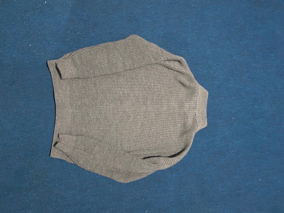 Gri Örme Erkek Fermuarlı Ceket - Görsel 2