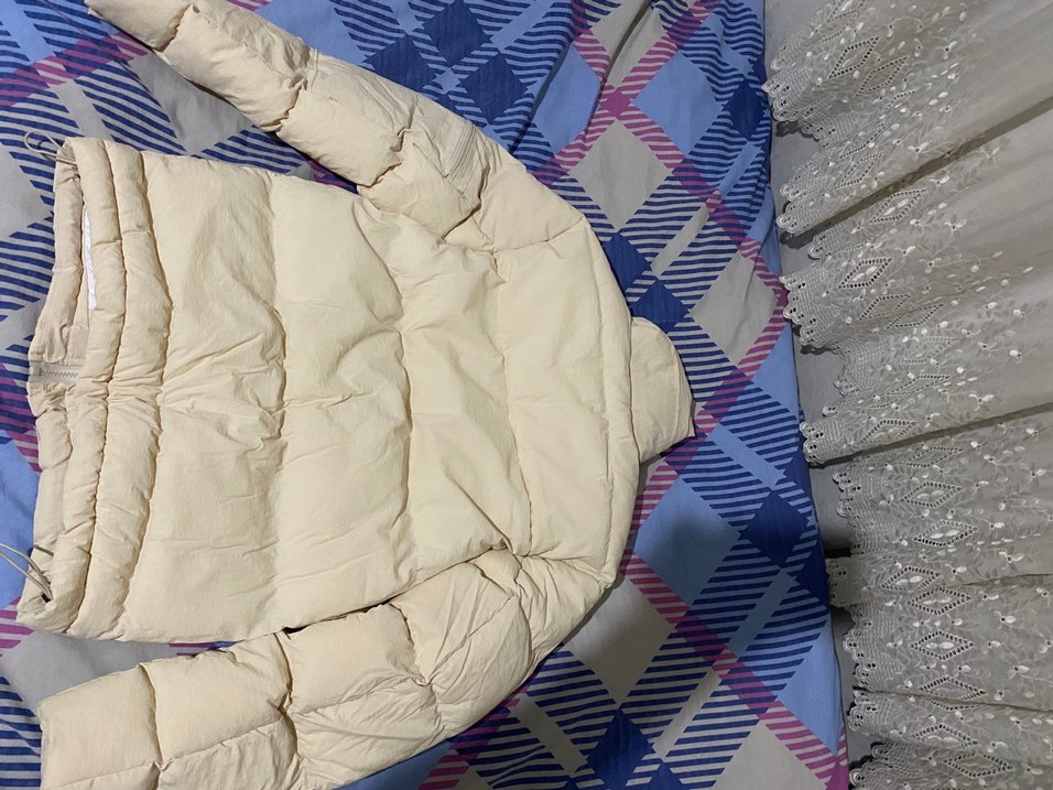 Erkek Bej Fermuarlı Kışlık Mont - Görsel 2