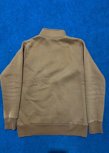 Erkek Kahverengi Yarım Fermuarlı Sweatshirt - Görsel 2
