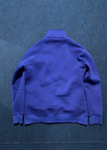 Mavi Fermuarlı Erkek Sweatshirt - Görsel 2