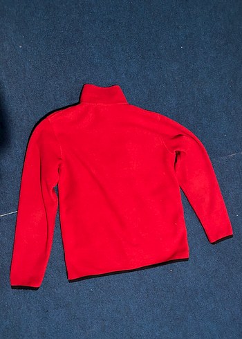 Kırmızı Fermuarlı Erkek Polar Ceket - Görsel 2