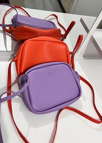 Renkli Deri Kadın Çapraz Çanta - Görsel 2