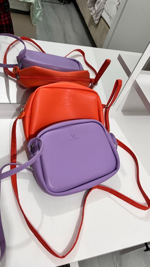 Renkli Deri Kadın Çapraz Çanta - Görsel 2