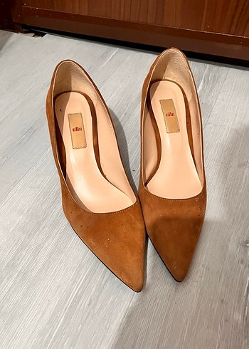 Süet Stiletto Topuklu - Görsel 2