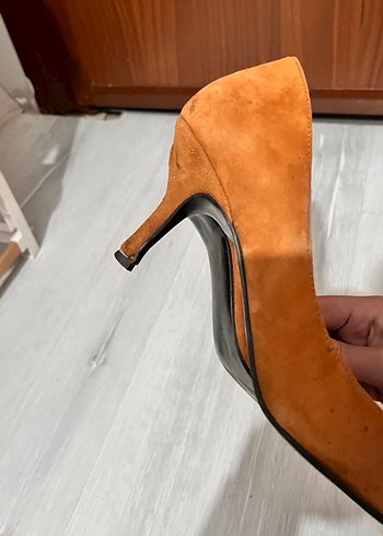 Süet Stiletto Topuklu - Görsel 3