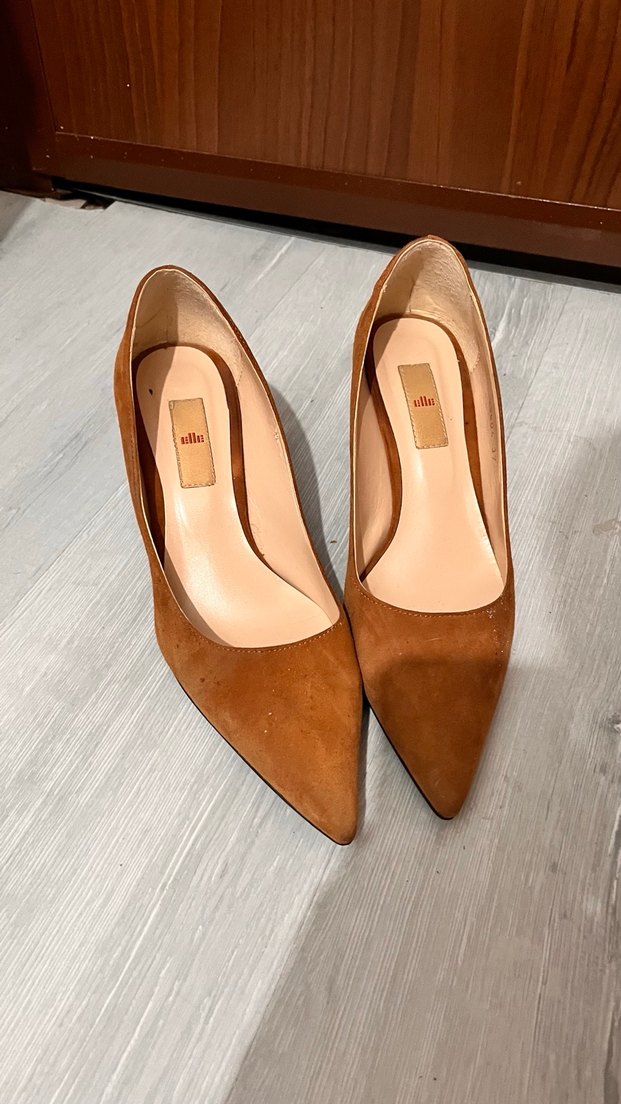 Süet Stiletto Topuklu - Görsel 2