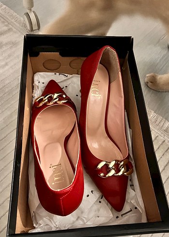 Kadın Kırmızı  Topuklu Stiletto - Görsel 2